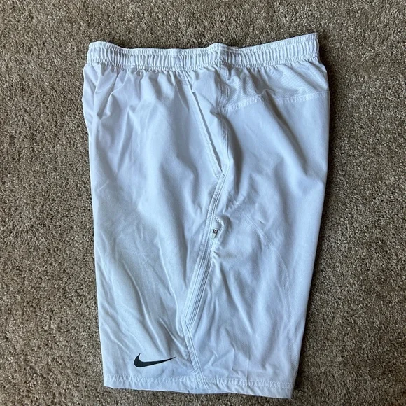 Nike Mens M White Tennis Shorts - Picture 3 of 8